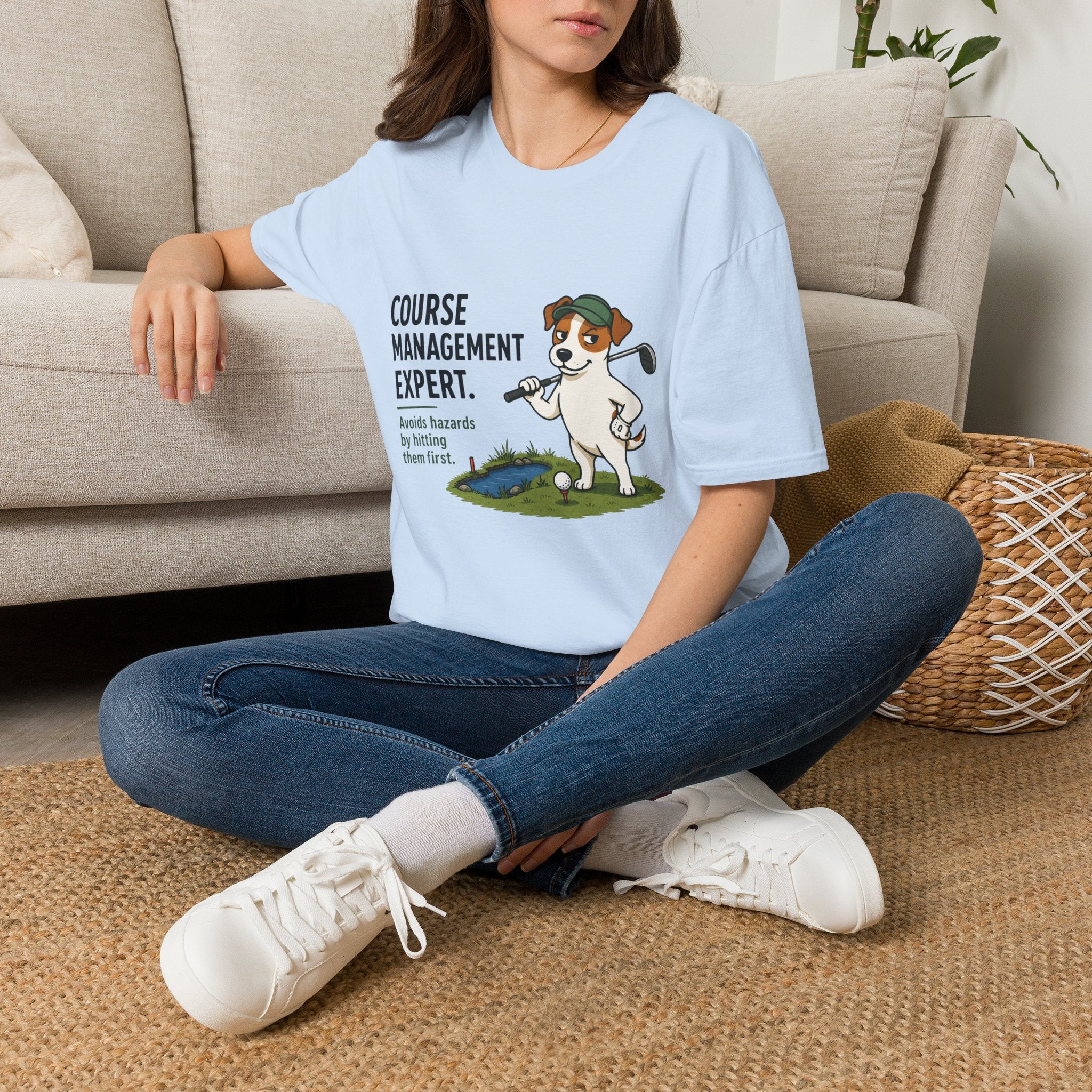 Golf Course Management Expert T-Shirt — Funny Golf Dog Design