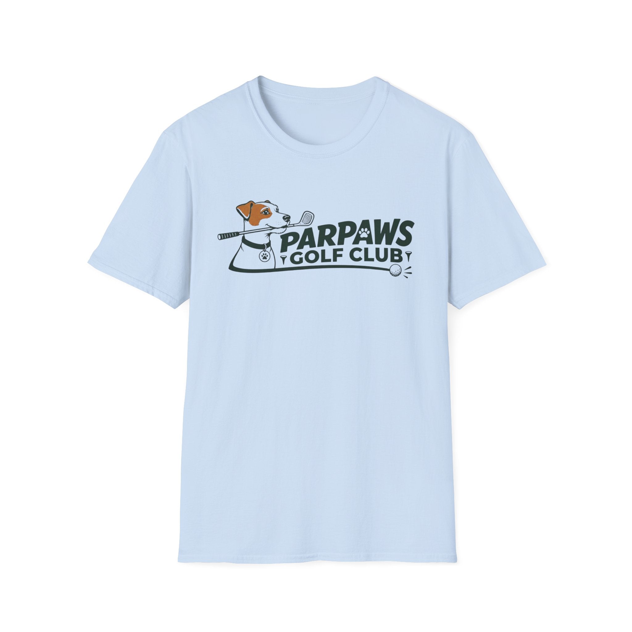 Parpaws Golf Club T-Shirt — Vintage Dog Golfer Tee