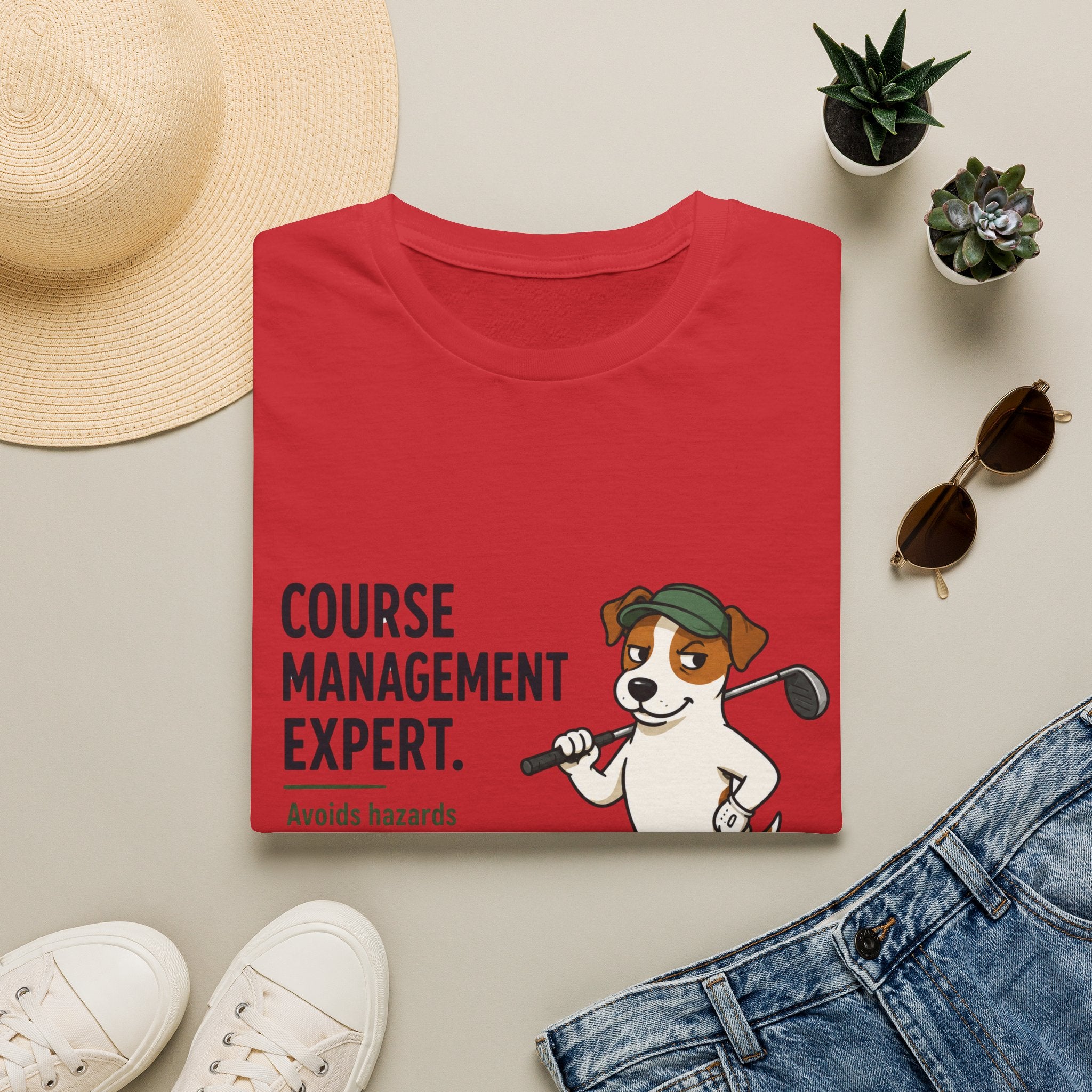 Golf Course Management Expert T-Shirt — Funny Golf Dog Design