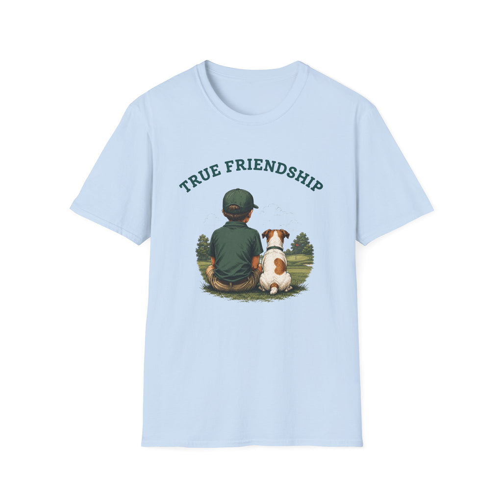 True Friendship T-Shirt — Boy and Dog Graphic