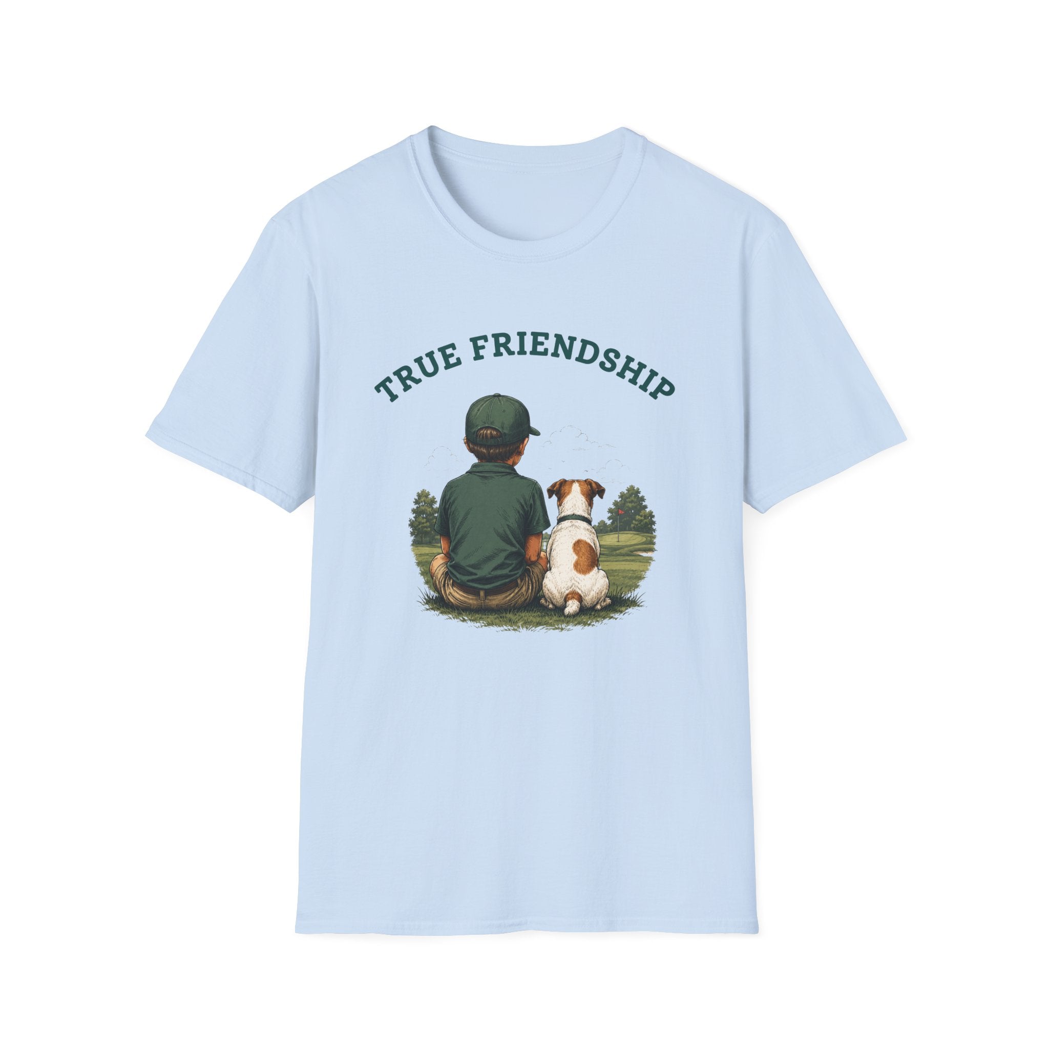 True Friendship T-Shirt — Boy and Dog Graphic
