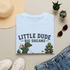 Little Dude Big Dreams T-Shirt — Kids Golf Vintage Design