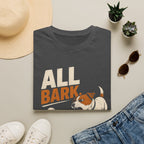 Dog Golf T-Shirt — "All Bark No Backswing" Funny Golfing Dog Tee