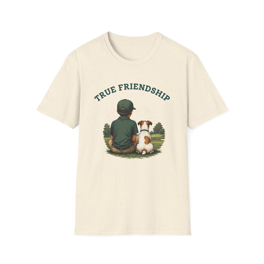 True Friendship T-Shirt — Boy and Dog Graphic
