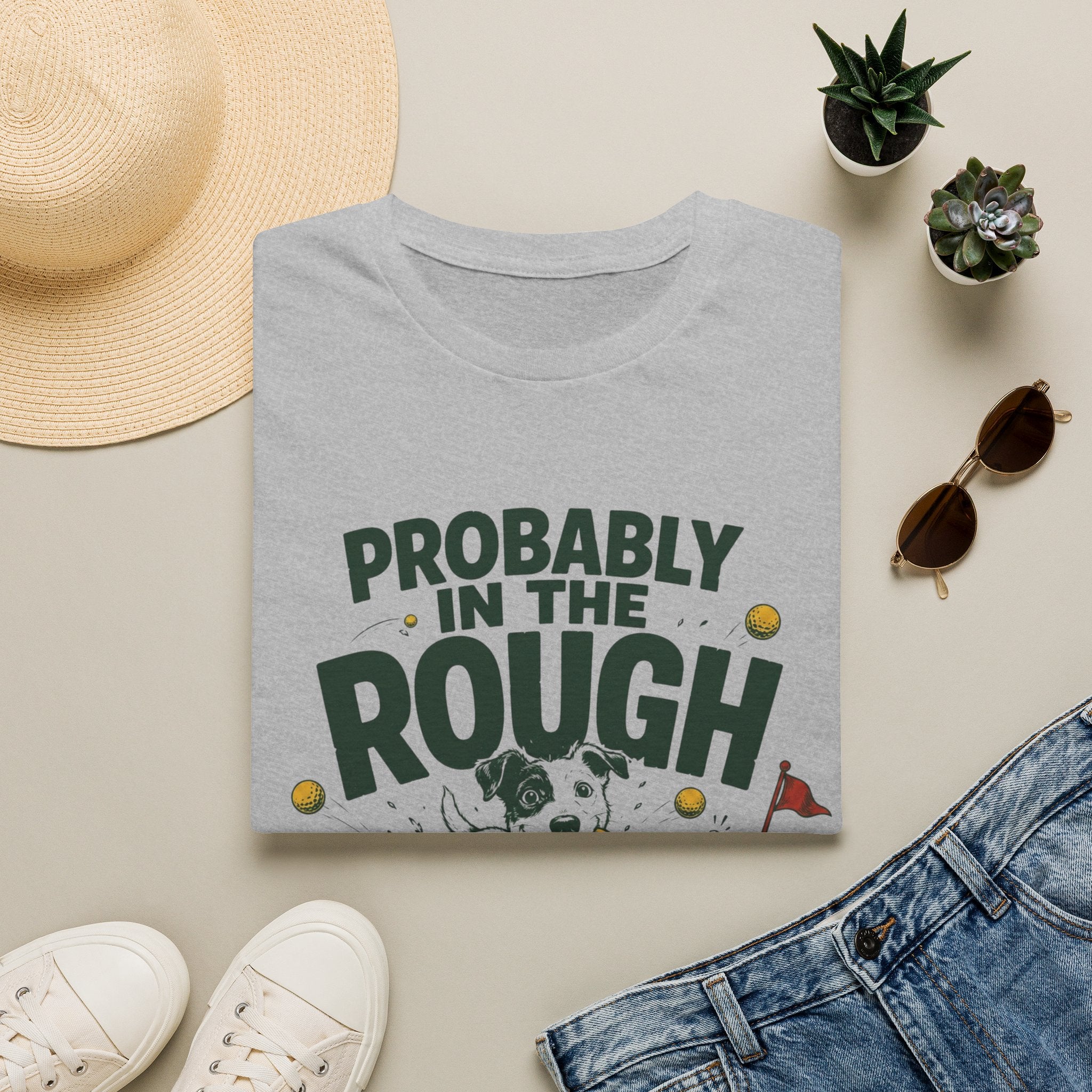 Probably in the Rough Golf T-Shirt — Funny Dog Golfing Shirt for Golf Lovers