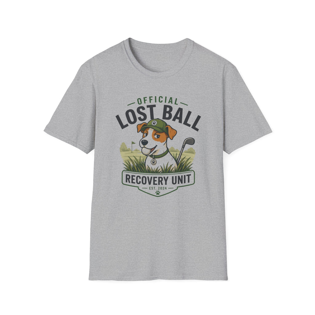 Lost Ball Recovery T-Shirt — Funny Golf Dog Graphic Tee