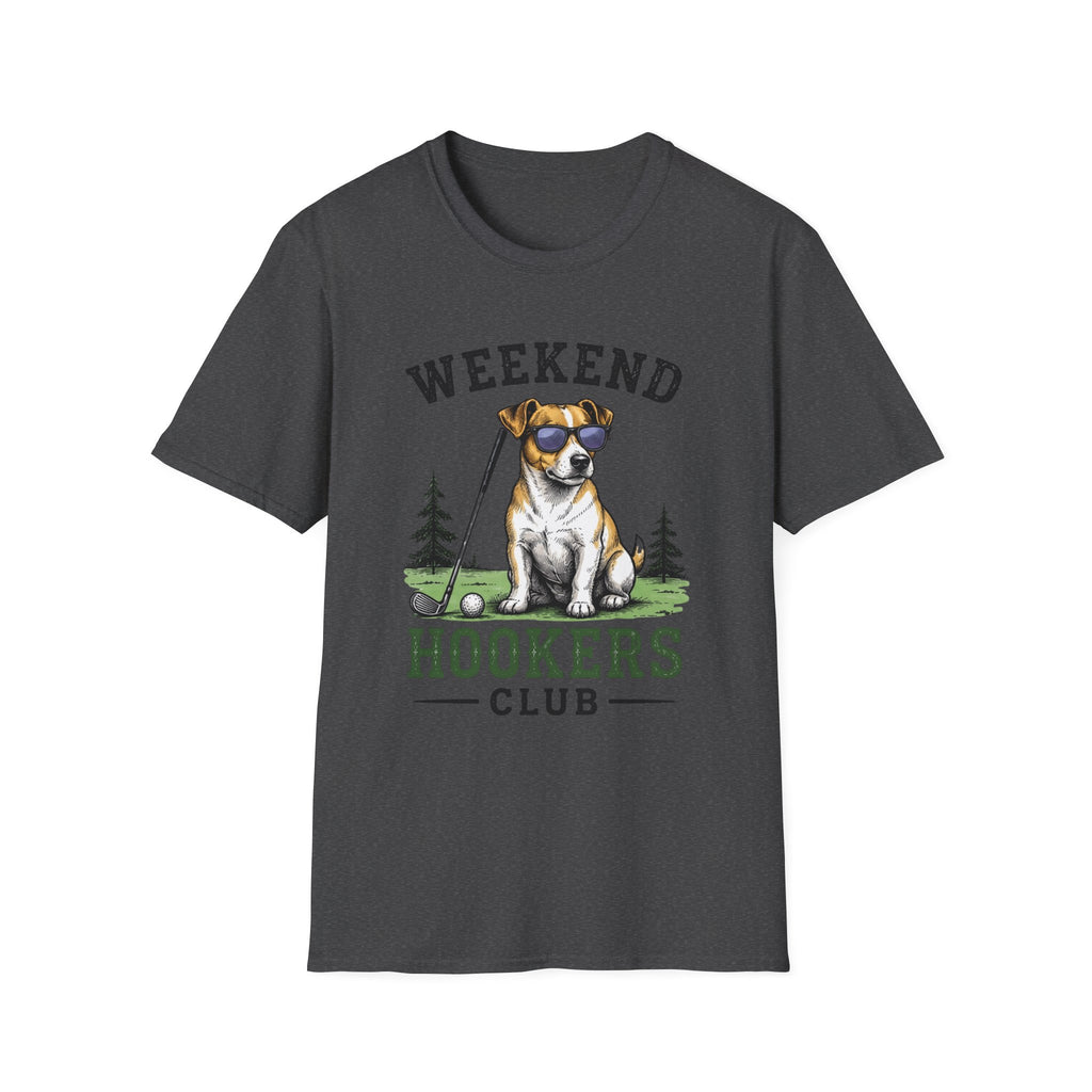 Weekend Hookers Club T-Shirt — Funny Dog Fishing Tee