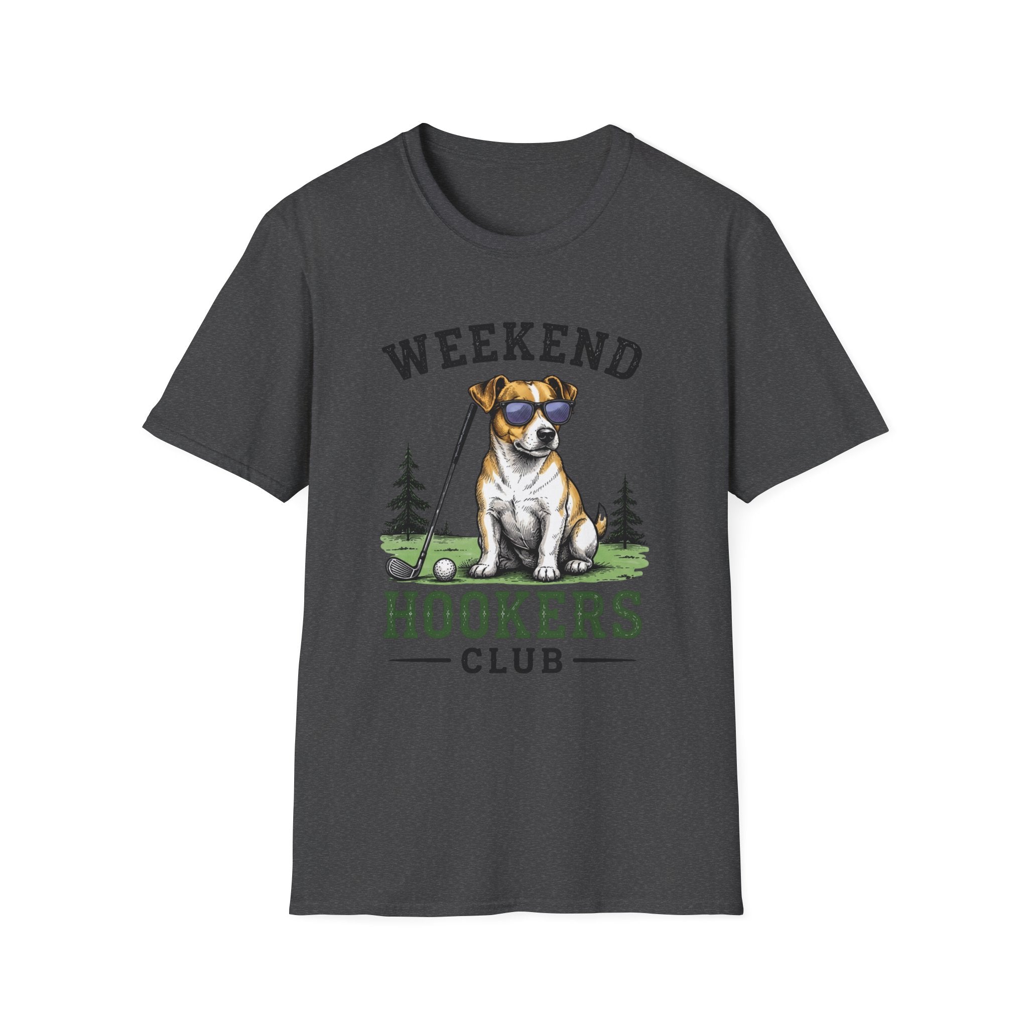 Weekend Hookers Club T-Shirt — Funny Dog Fishing Tee