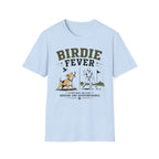 Birdie Fever Golf T-Shirt — Funny Golfing Design with Dog and Golfer