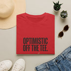 Optimistic Off The Tee T-Shirt — Funny Golf Graphic Tee