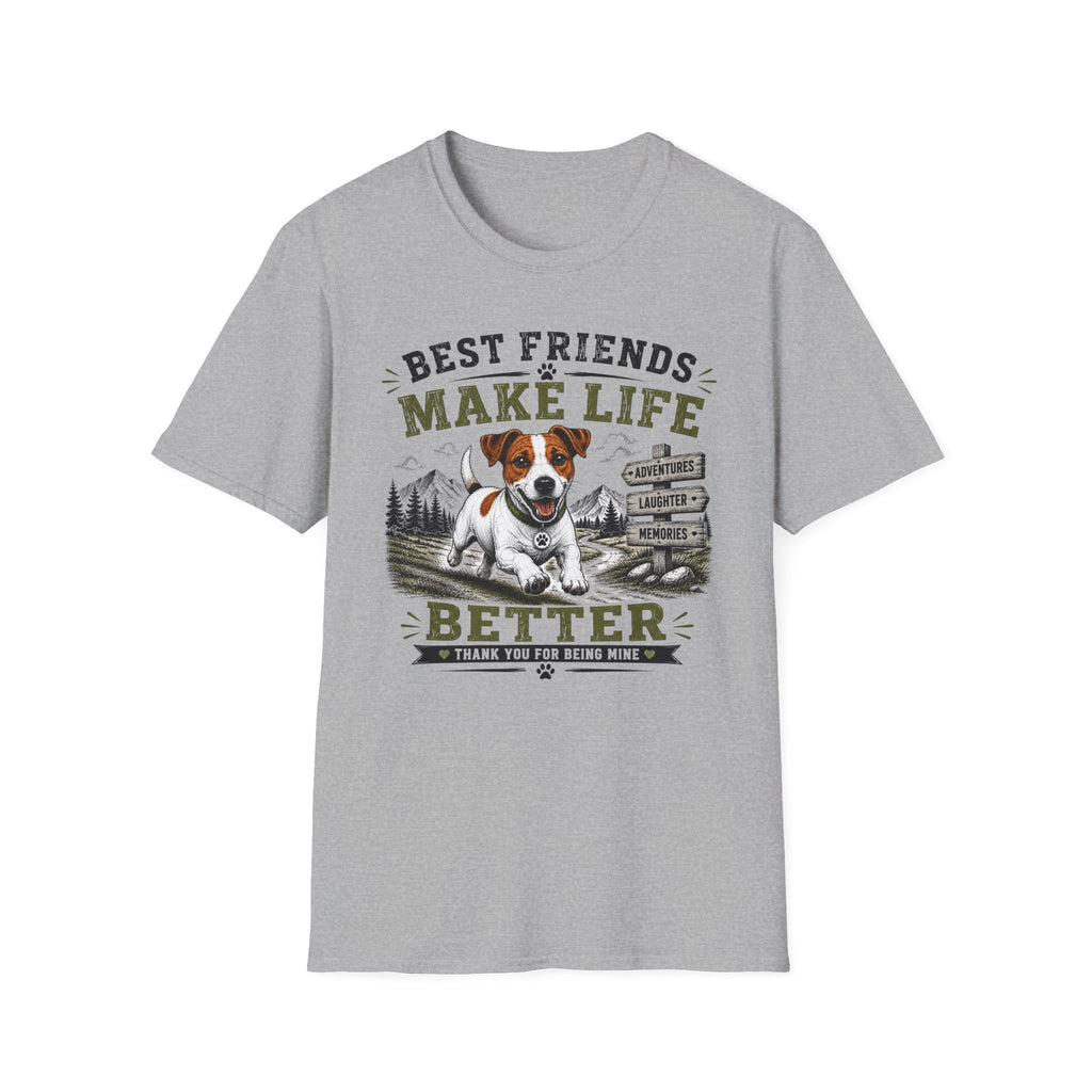 Dog Lover T-Shirt — "Best Friends Make Life" Graphic Tee