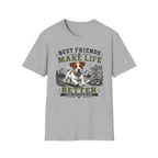 Dog Lover T-Shirt — "Best Friends Make Life" Graphic Tee