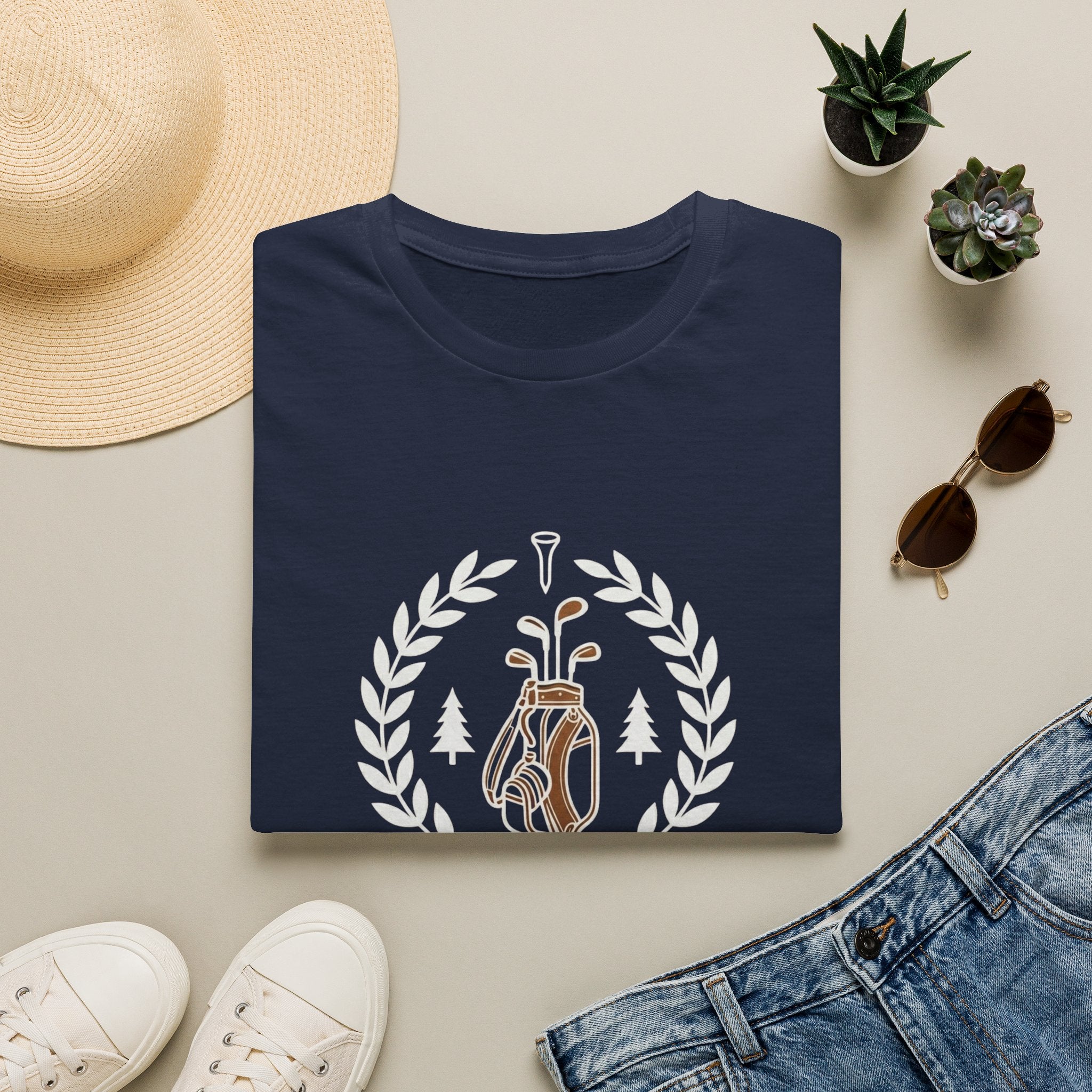 Golf T-Shirt — “The Greatest Sport Ever” Golf Bag Graphic Tee
