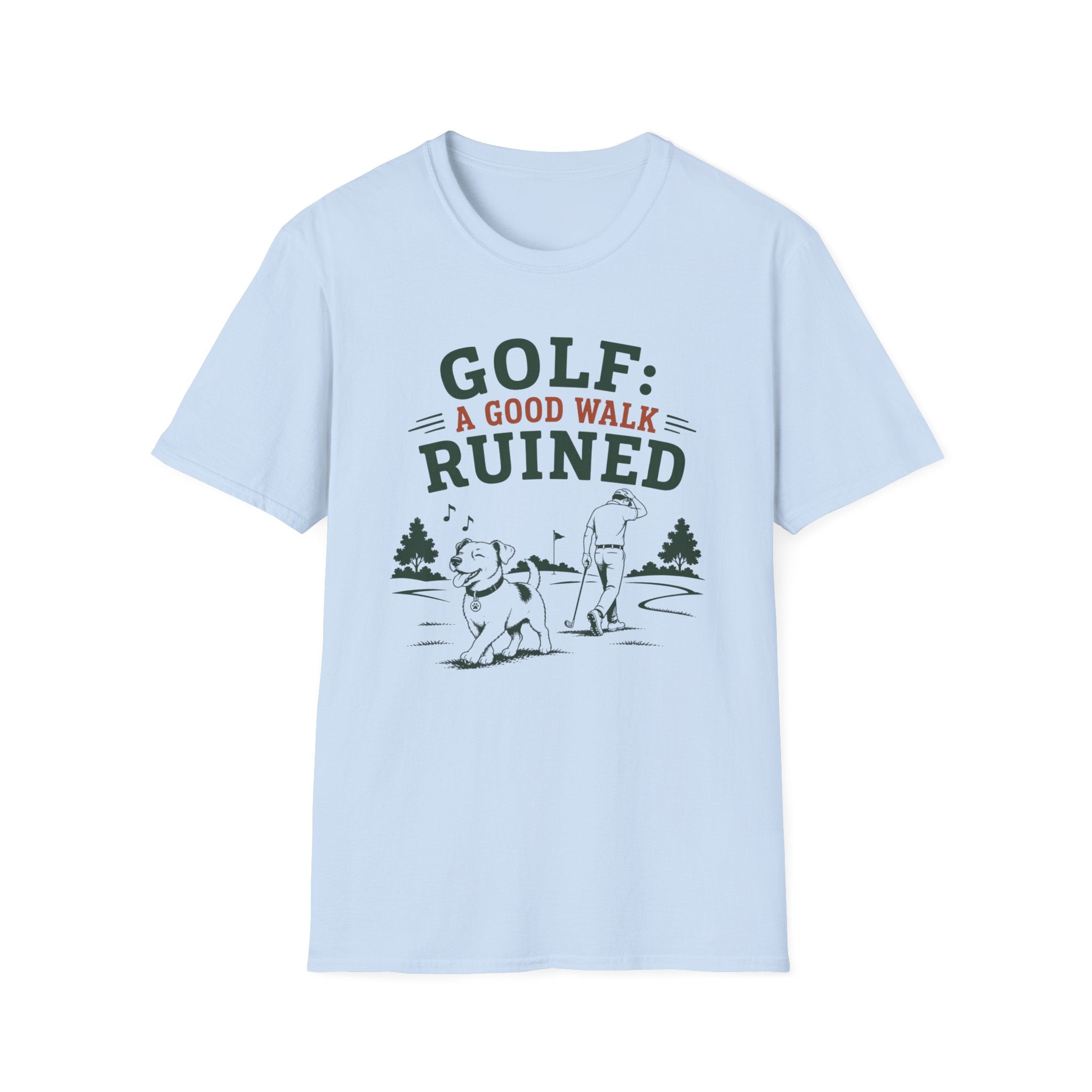 Golf T-Shirt — "GOLF: A GOOD WALK RUINED" Funny Golfing Tee for Golfers & Outdoor Fans
