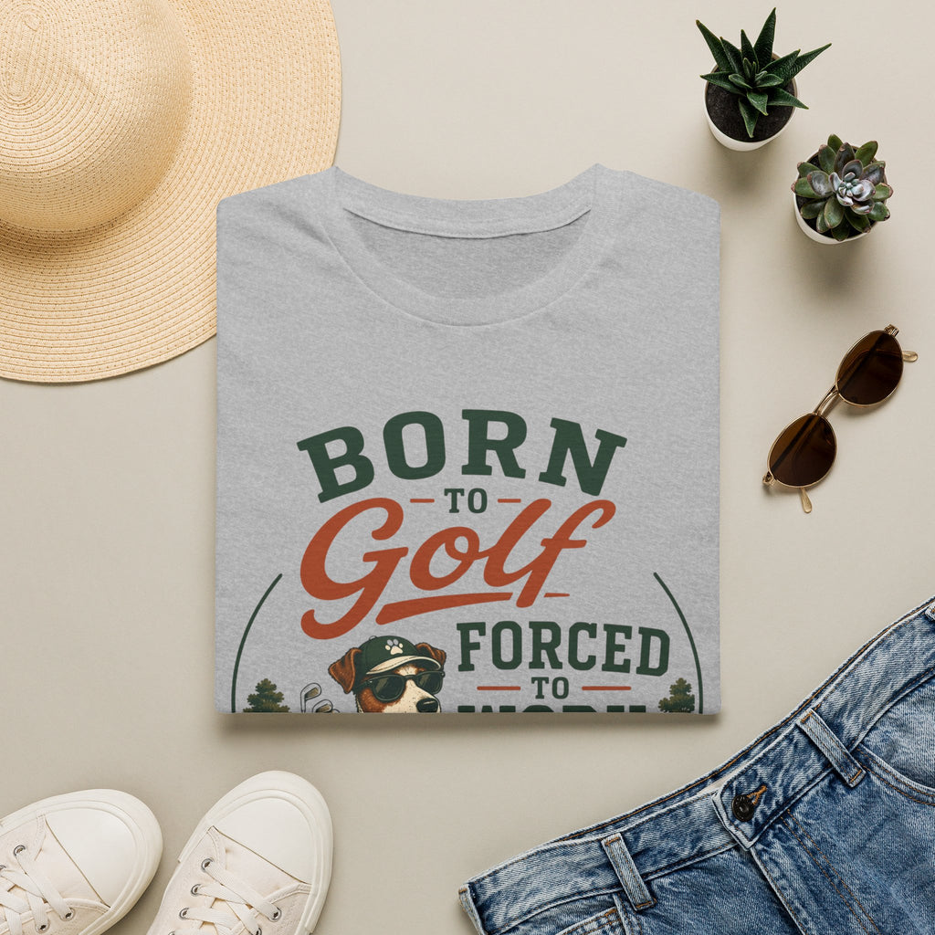 Born to Golf Forced to Work T-Shirt — Funny Golfing Shirt for Golf Lovers