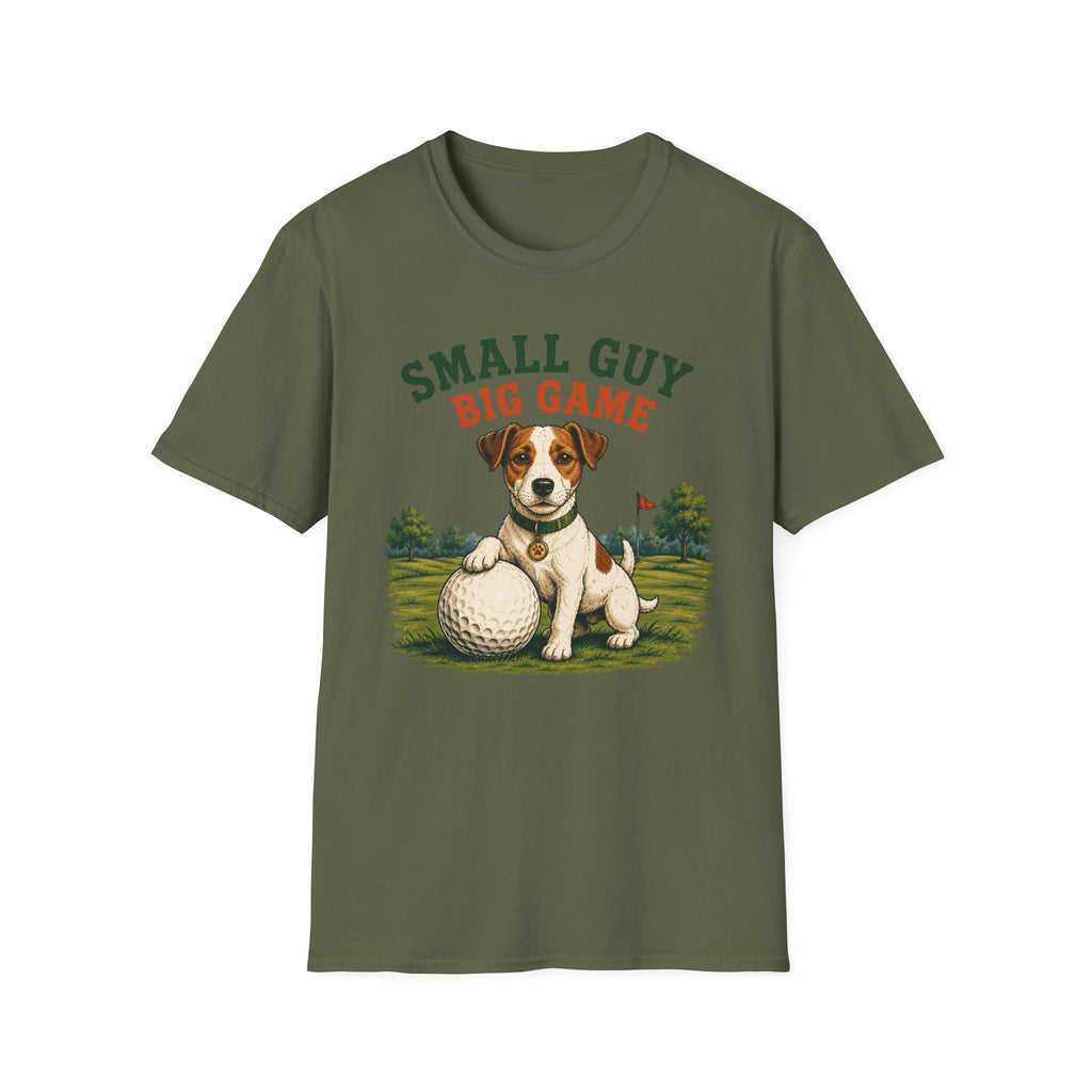 Small Guy Big Game T-Shirt — Golf Dog Graphic Tee