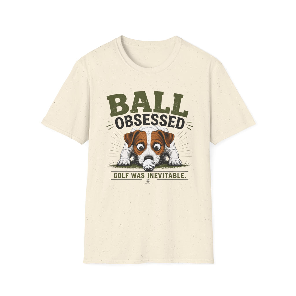 Ball Obsessed T‑Shirt – Cute Dog Golf Lover Graphic Tee