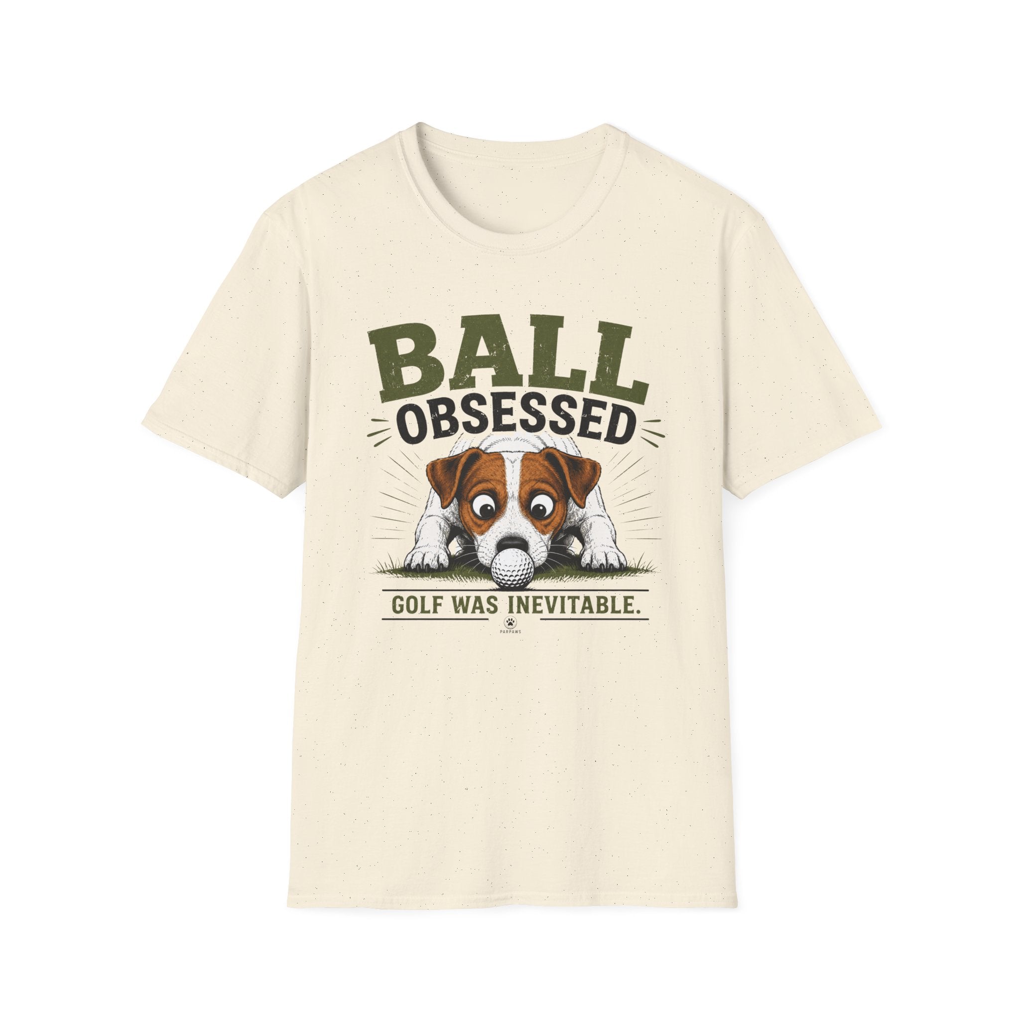 Ball Obsessed T‑Shirt – Cute Dog Golf Lover Graphic Tee