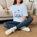 Dog T-Shirt — "Tiny Dog. Huge Drive." Cute Agility Puppy Graphic Tee