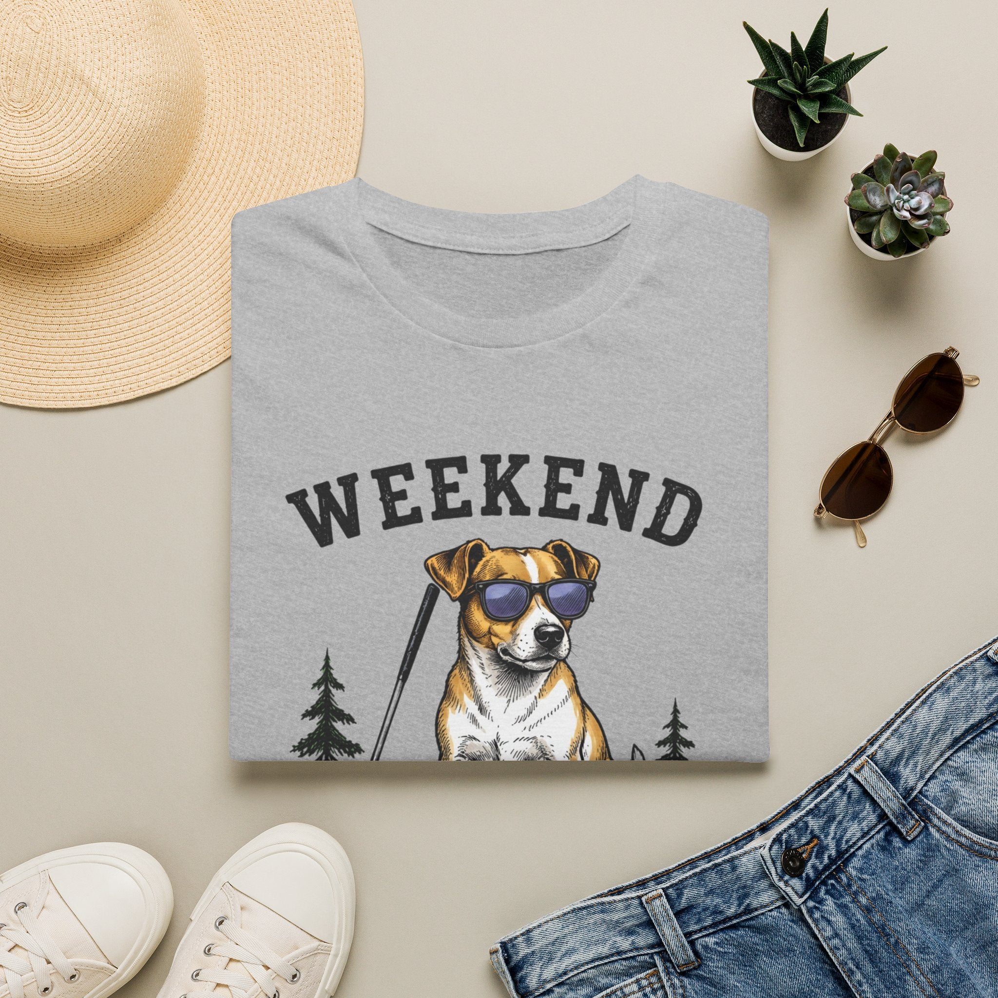 Weekend Hookers Club T-Shirt — Funny Dog Fishing Tee