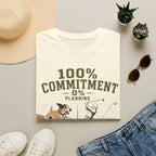 100% Commitment Golf T‑Shirt - Golfer & Dog Tee