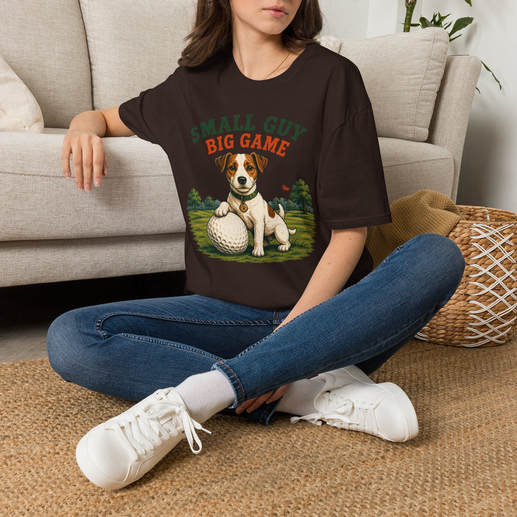 Small Guy Big Game T-Shirt — Golf Dog Graphic Tee