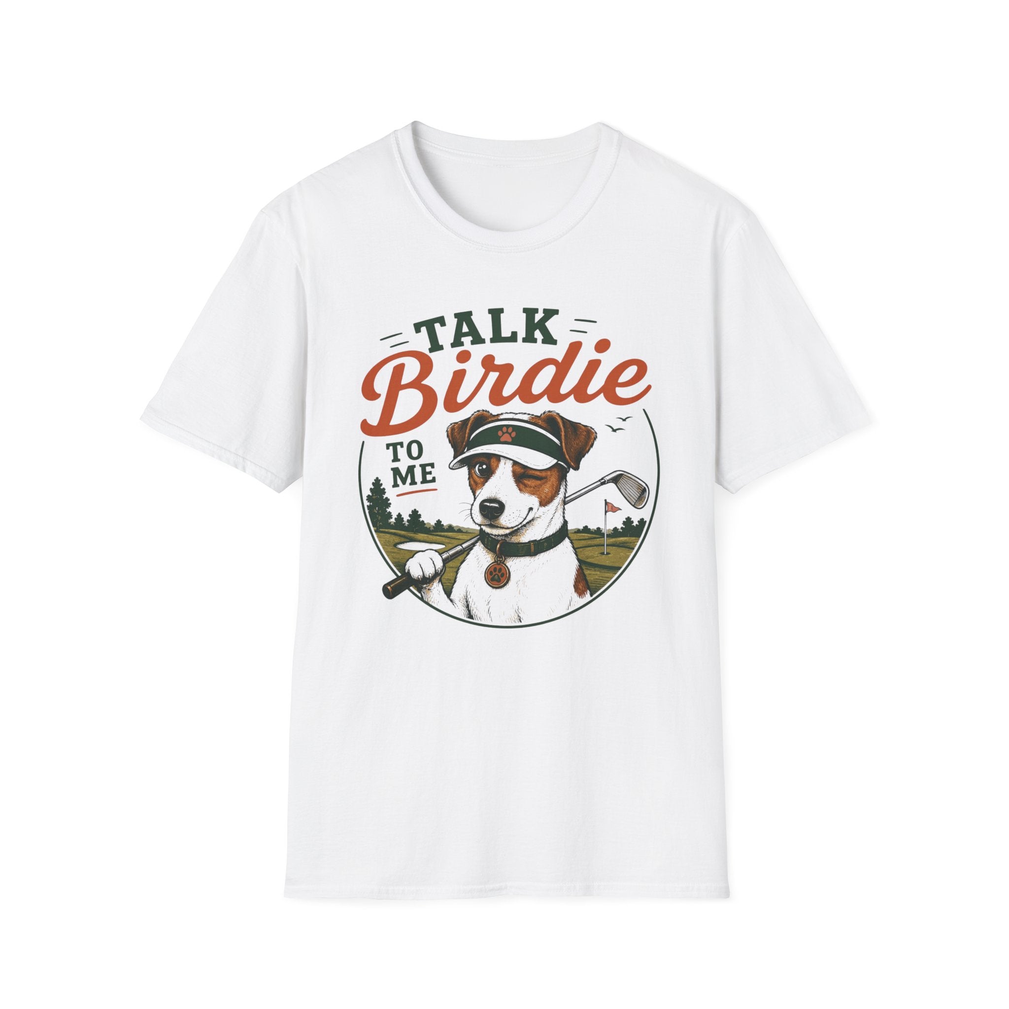 Talk Birdie To Me T‑Shirt — Funny Golf Dog Graphic Tee