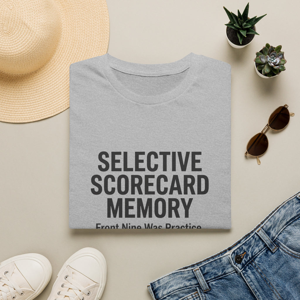 Selective Scorecard Memory T-Shirt — Funny Practice Golf Scorecard Tee