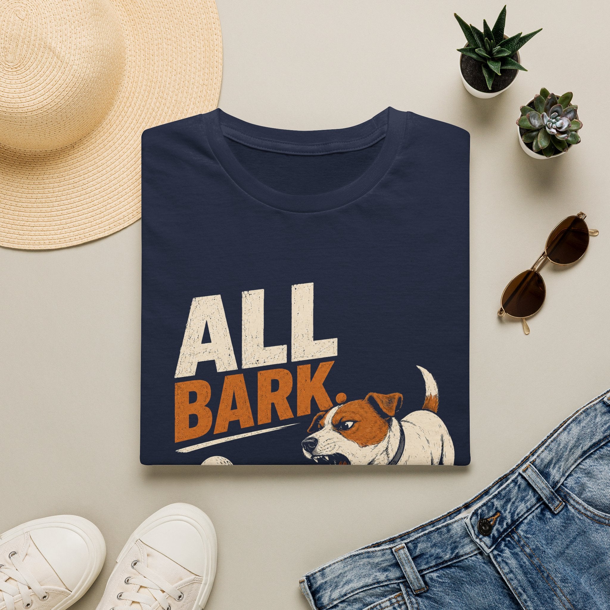 Dog Golf T-Shirt — "All Bark No Backswing" Funny Golfing Dog Tee