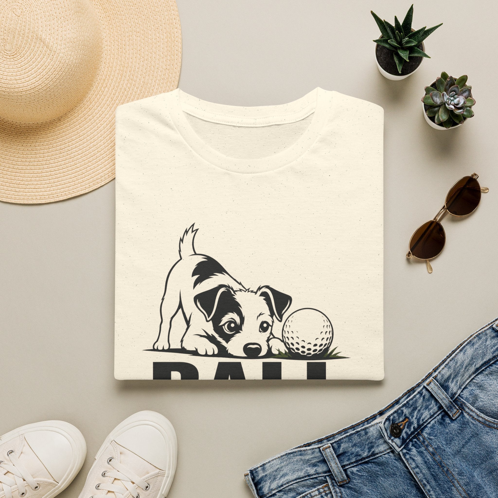 Dog Lover T‑Shirt — "Ball Obsessed" Puppy Graphic Tee