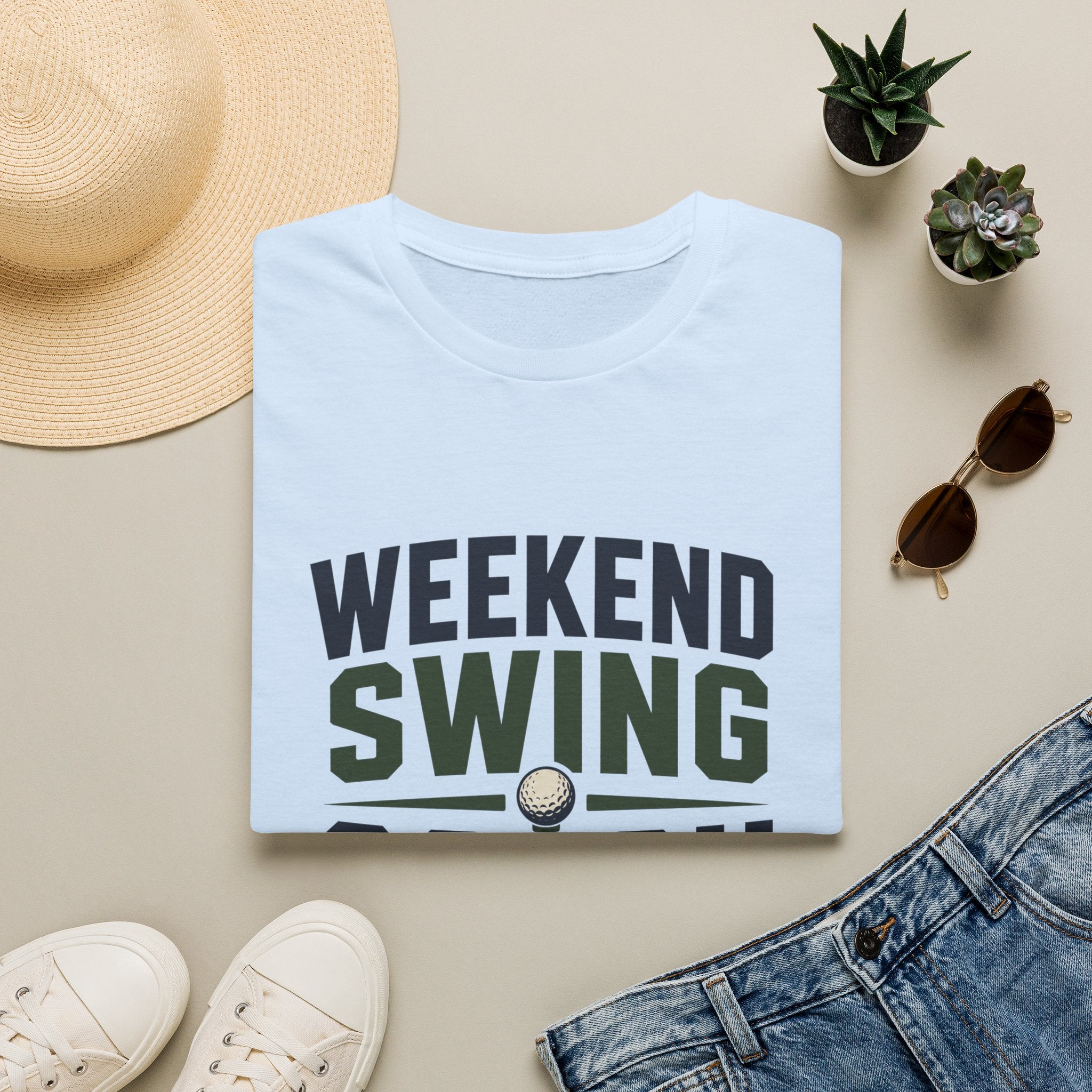 Weekend Swing Coach T-Shirt — Golf Humorous Weekend Golfer Tee