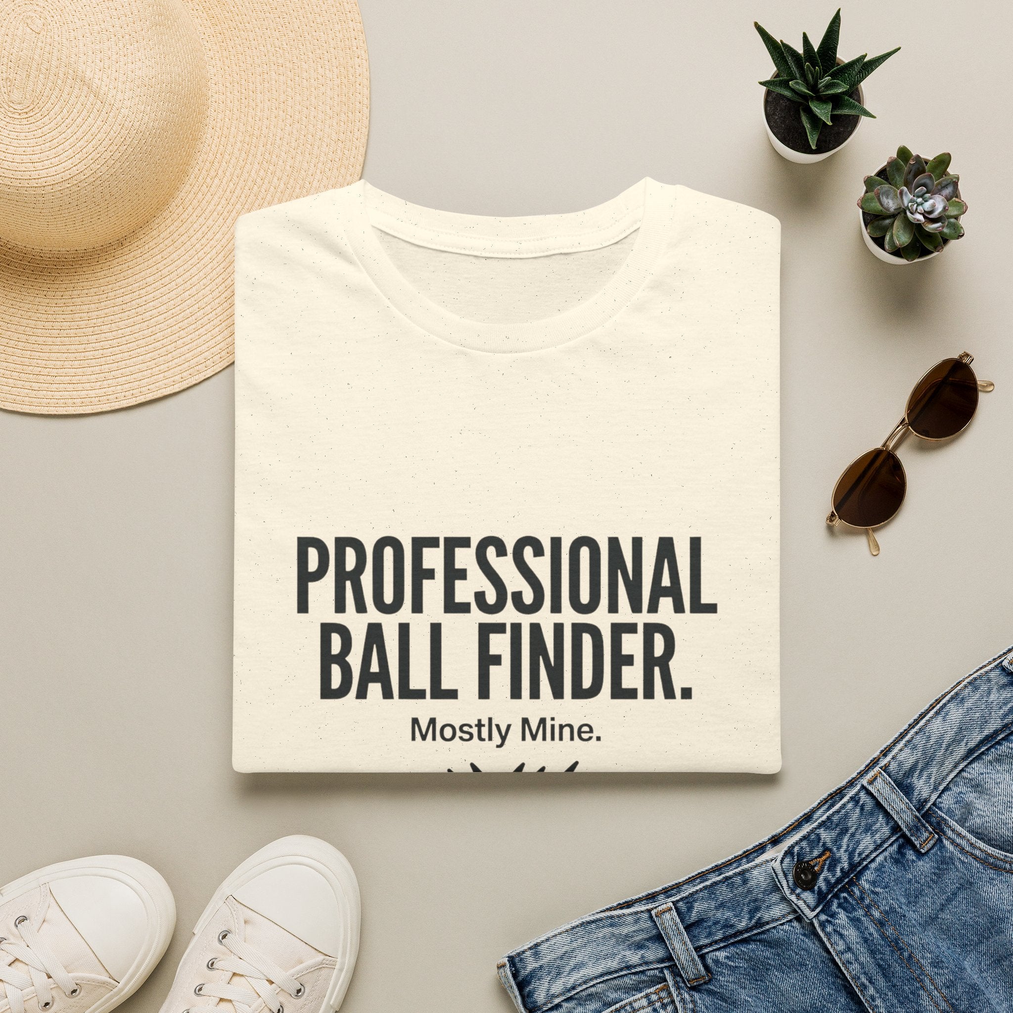 T-Shirt — Professional Ball Finder (Mostly Mine) Golf Humor Tee