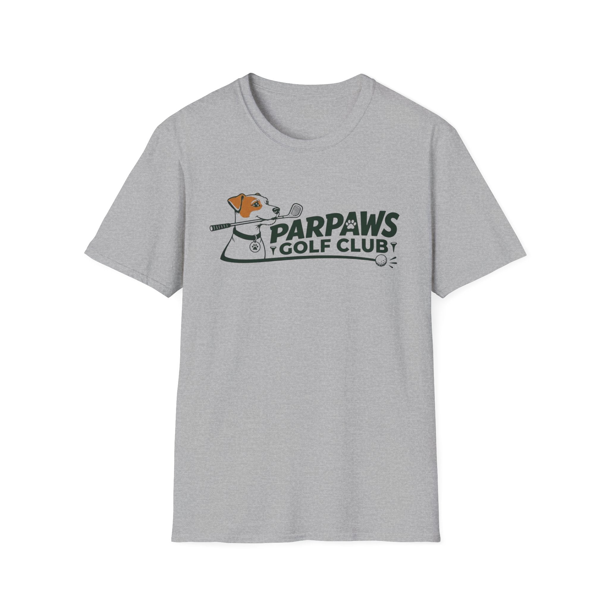 Parpaws Golf Club T-Shirt — Vintage Dog Golfer Tee