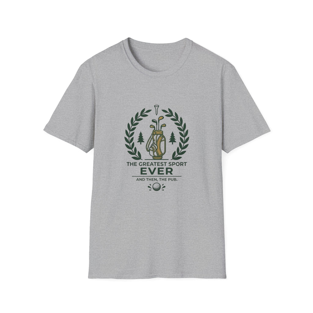 Golf Club Graphic T‑Shirt — “The Greatest Sport Ever” Vintage Golfing Tee
