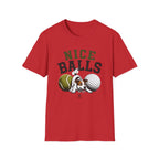 Nice Balls Graphic T‑Shirt — Funny Tennis & Golf Sports Tee