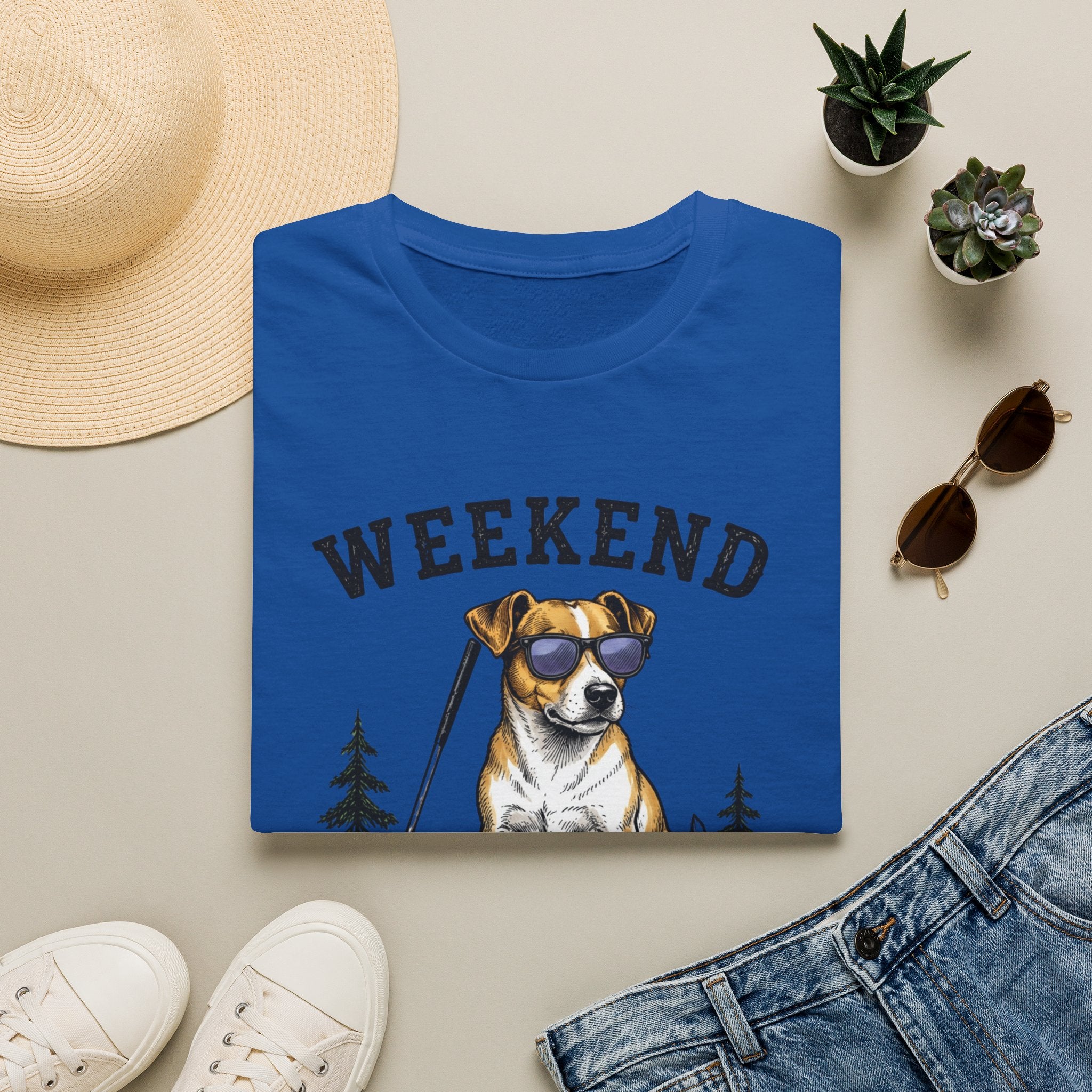 Weekend Hookers Club T-Shirt — Funny Dog Fishing Tee