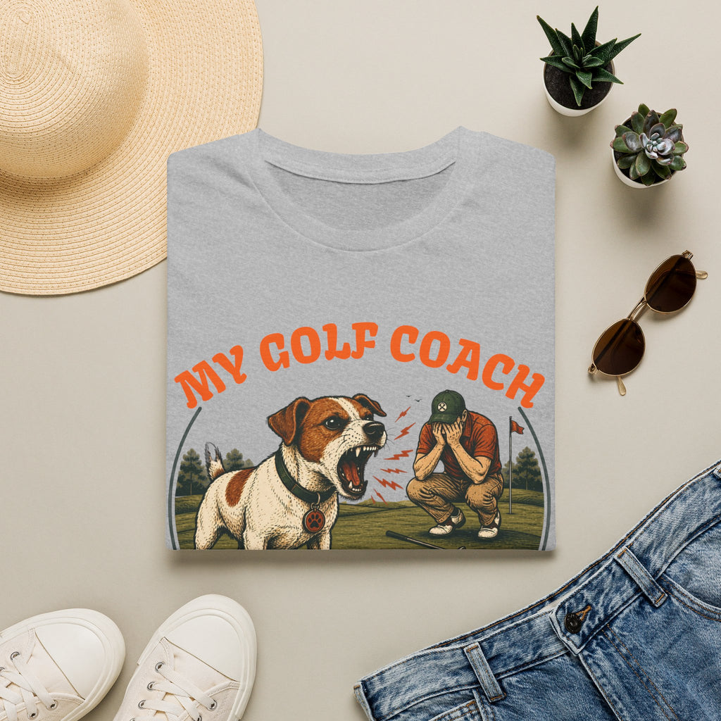 T-Shirt — My Golf Coach Has Anger Issues Vintage Golf Humor Tee
