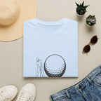 Golf T-Shirt — 'Size Matters' Funny Golf Ball Design, Golfer Gift