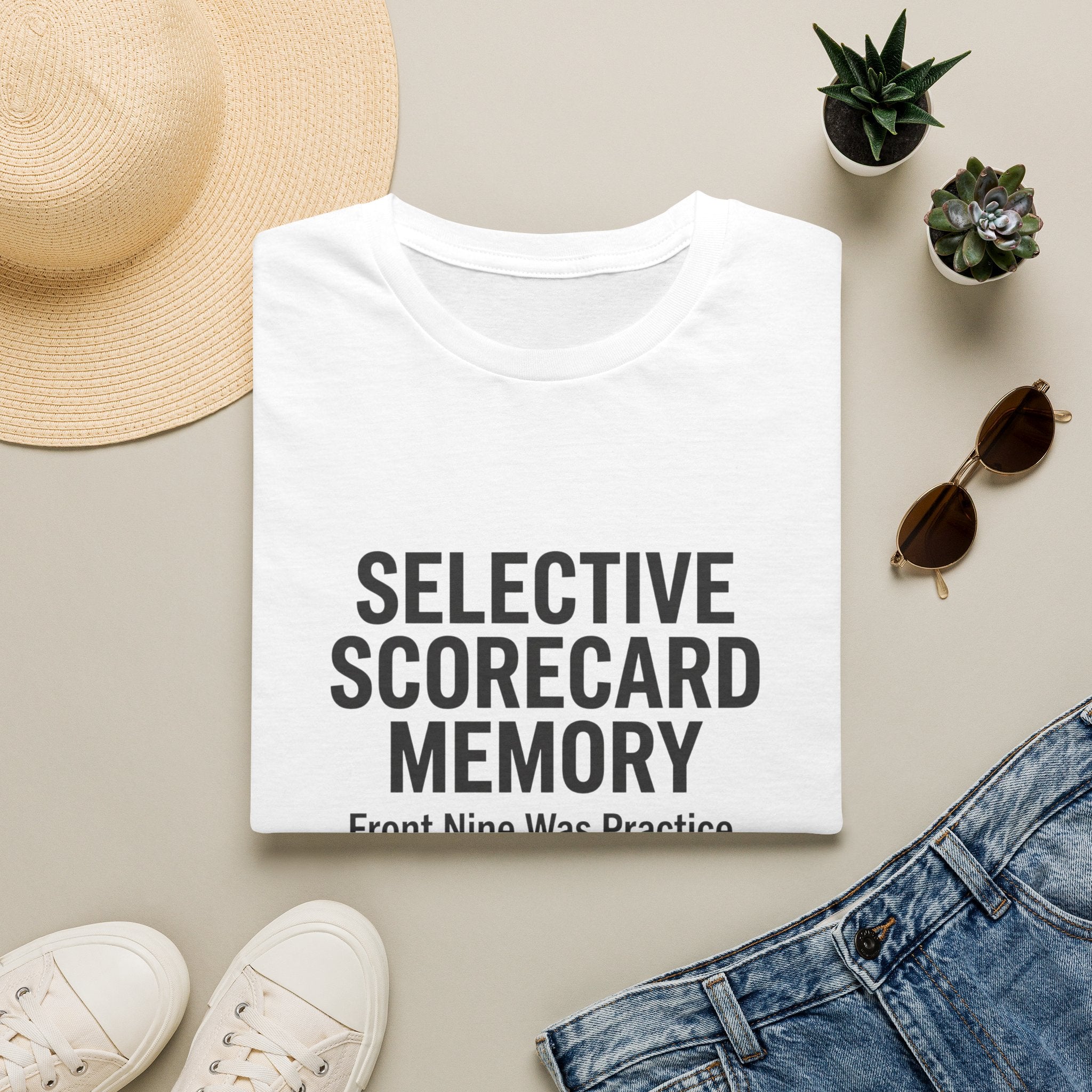 Selective Scorecard Memory T-Shirt — Funny Practice Golf Scorecard Tee