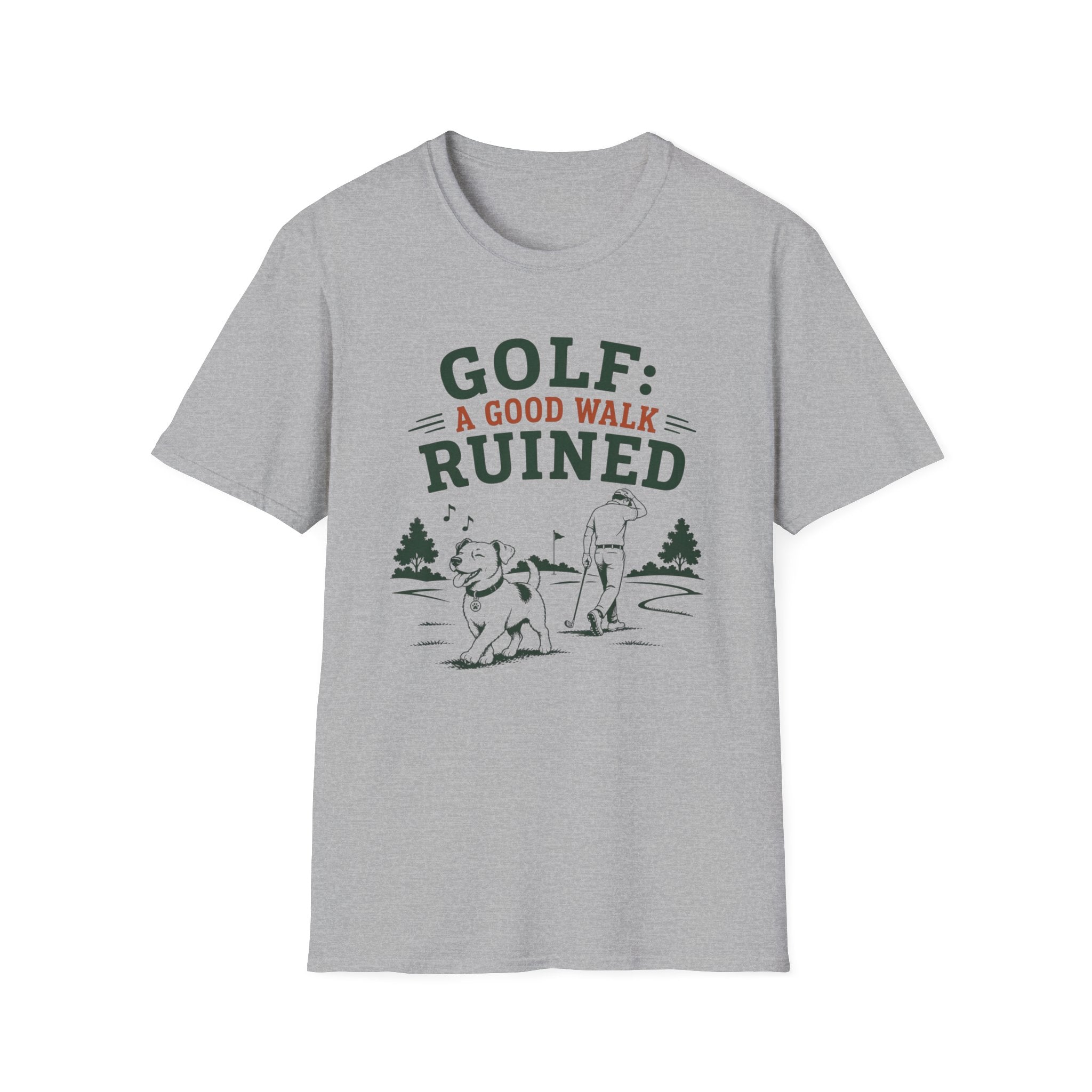 Golf T-Shirt — "GOLF: A GOOD WALK RUINED" Funny Golfing Tee for Golfers & Outdoor Fans