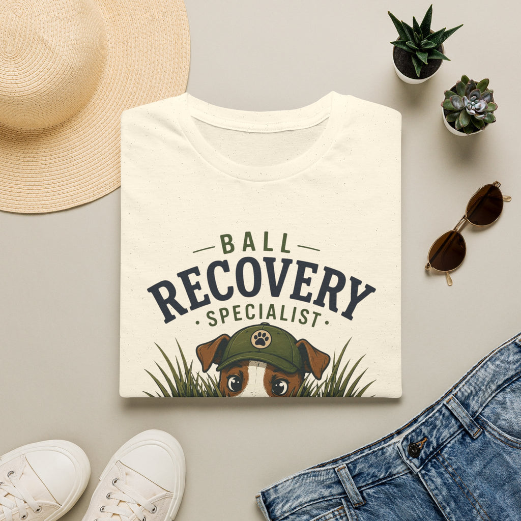 Recovery Specialist T‑Shirt — Ball Recovery Dog Design