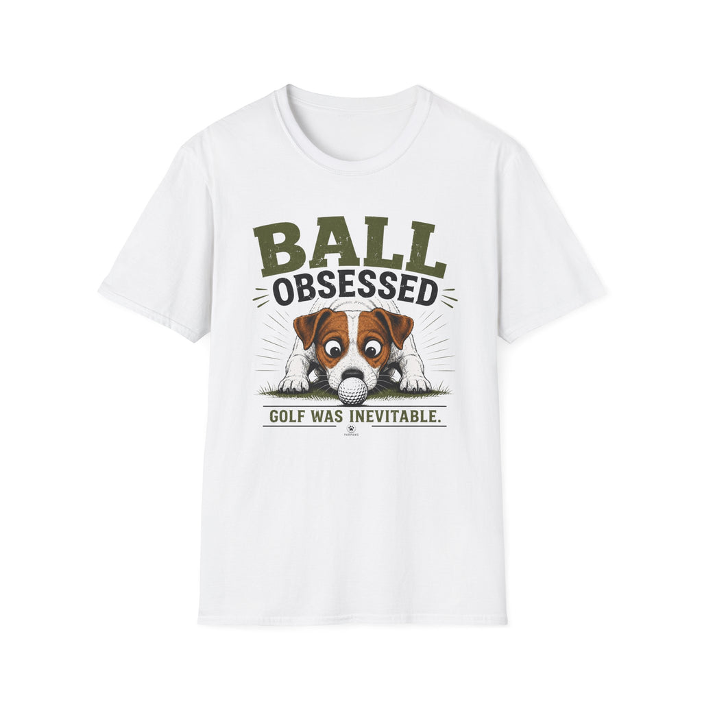 Ball Obsessed T‑Shirt – Cute Dog Golf Lover Graphic Tee