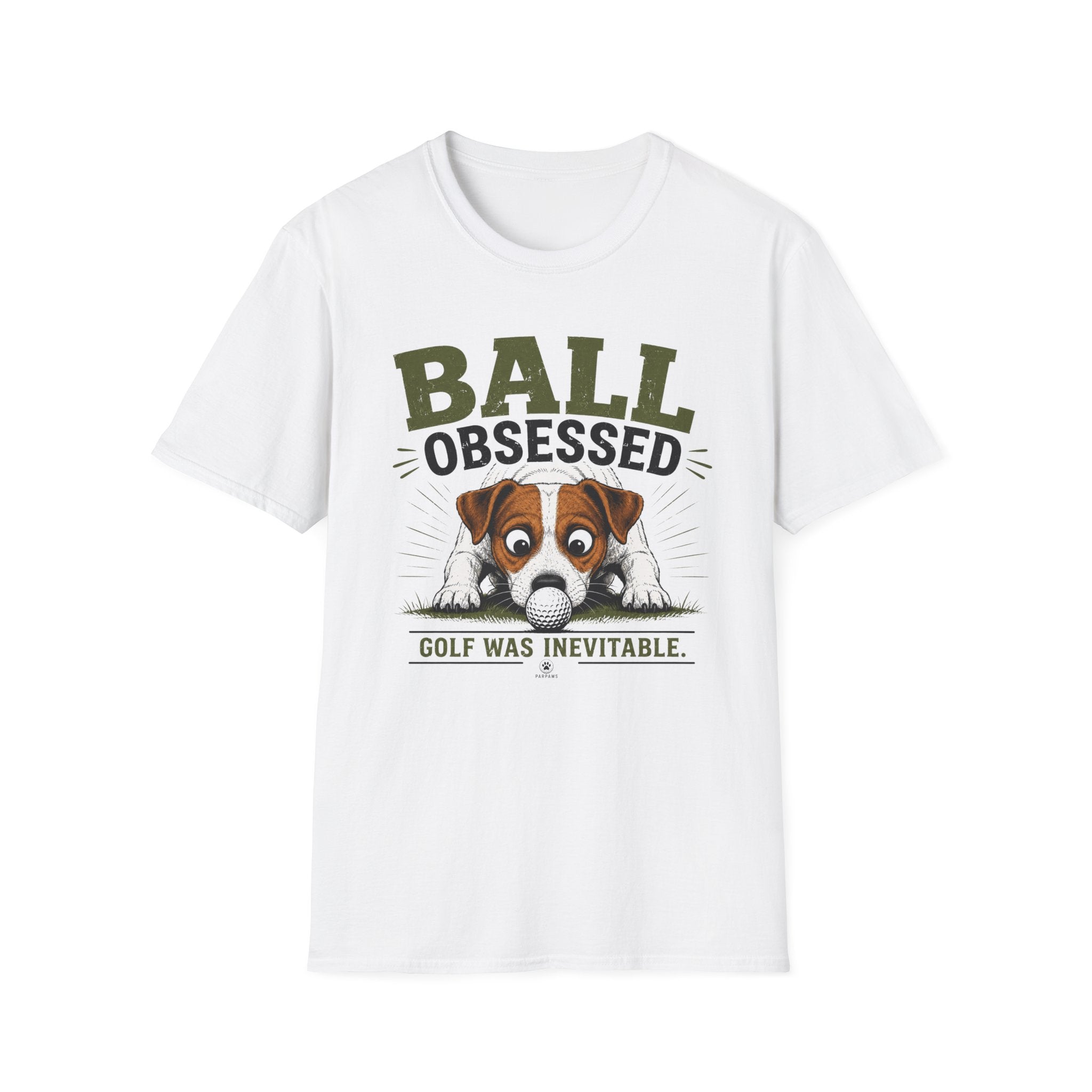 Ball Obsessed T‑Shirt – Cute Dog Golf Lover Graphic Tee