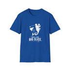 Golf Dog T-Shirt — "Small Dog. Big Slice." Funny Golfing Pet Tee