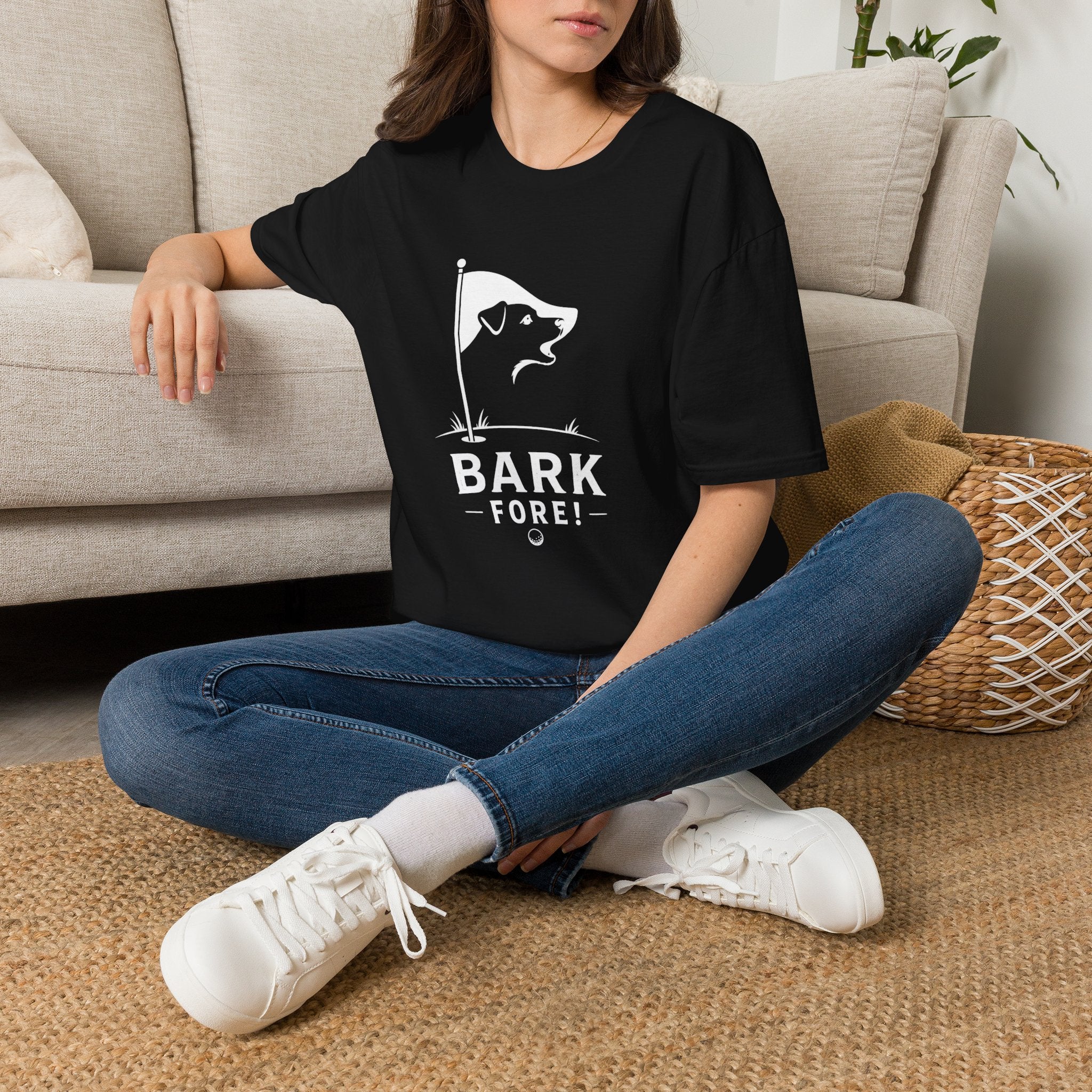 Bark Fore! Golf Dog T-Shirt — Funny Golfing Pet Lover Tee