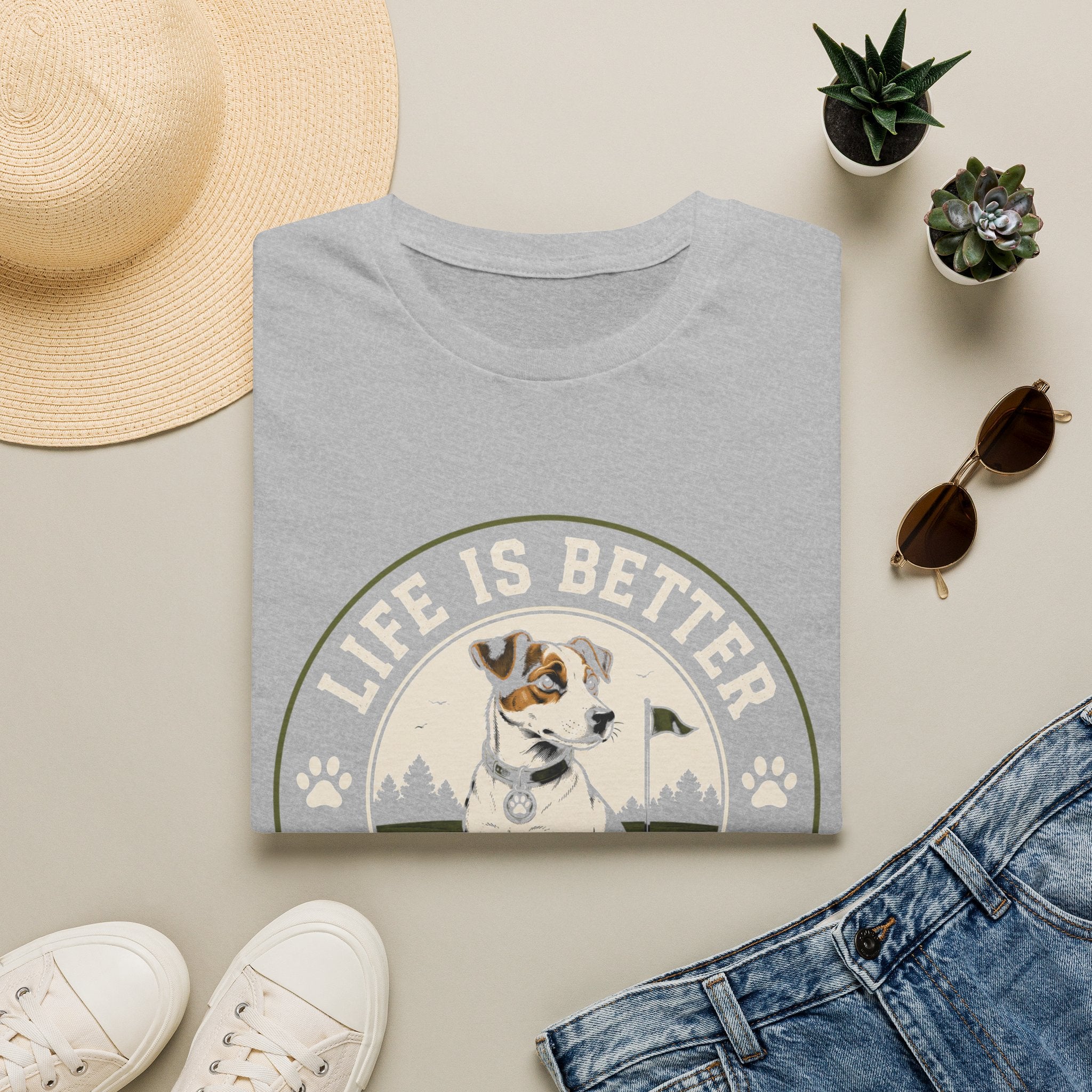 Life Is Better On The Green Dog T-Shirt