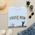 Chase Now Think Later T-Shirt — Golf Dog Graphic Tee