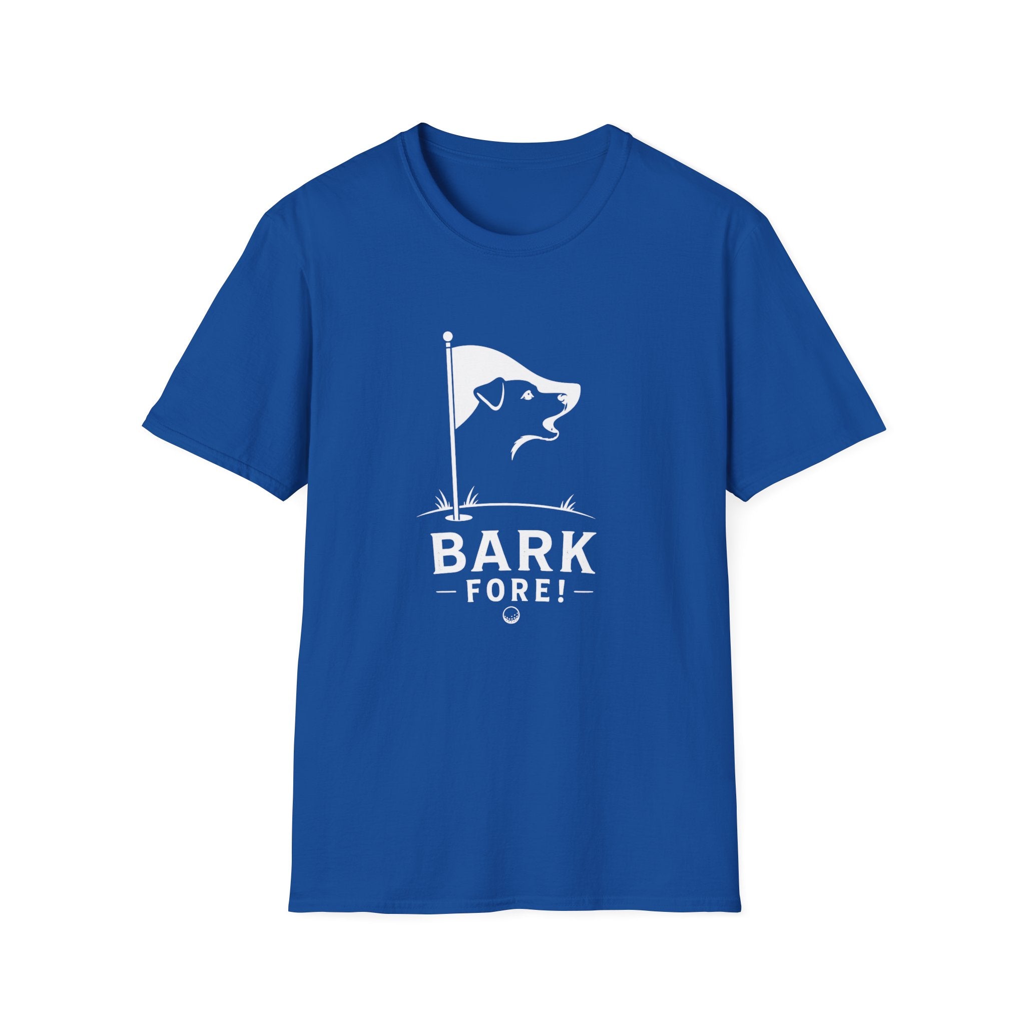Bark Fore! Golf Dog T-Shirt — Funny Golfing Pet Lover Tee