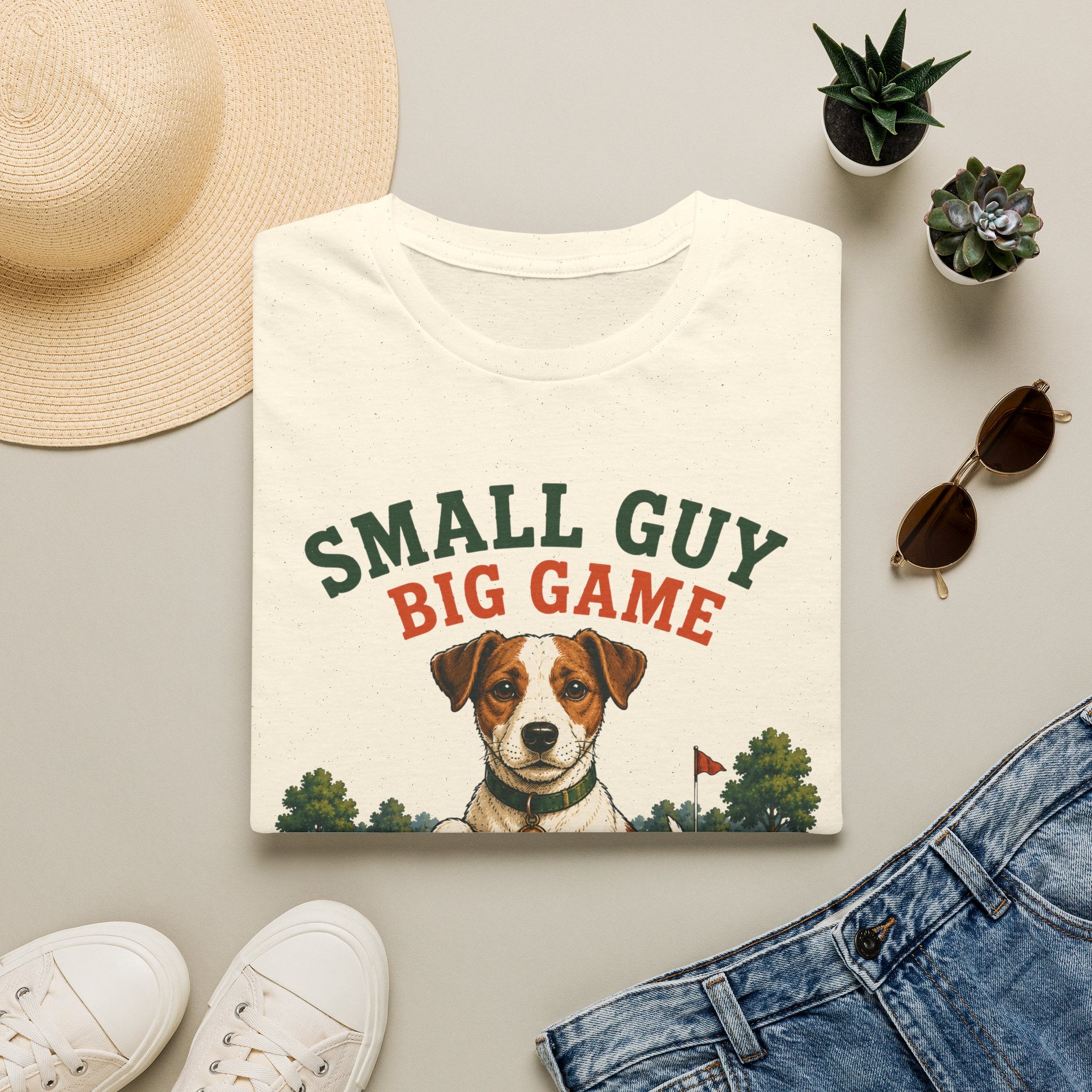 Small Guy Big Game T-Shirt — Golf Dog Graphic Tee