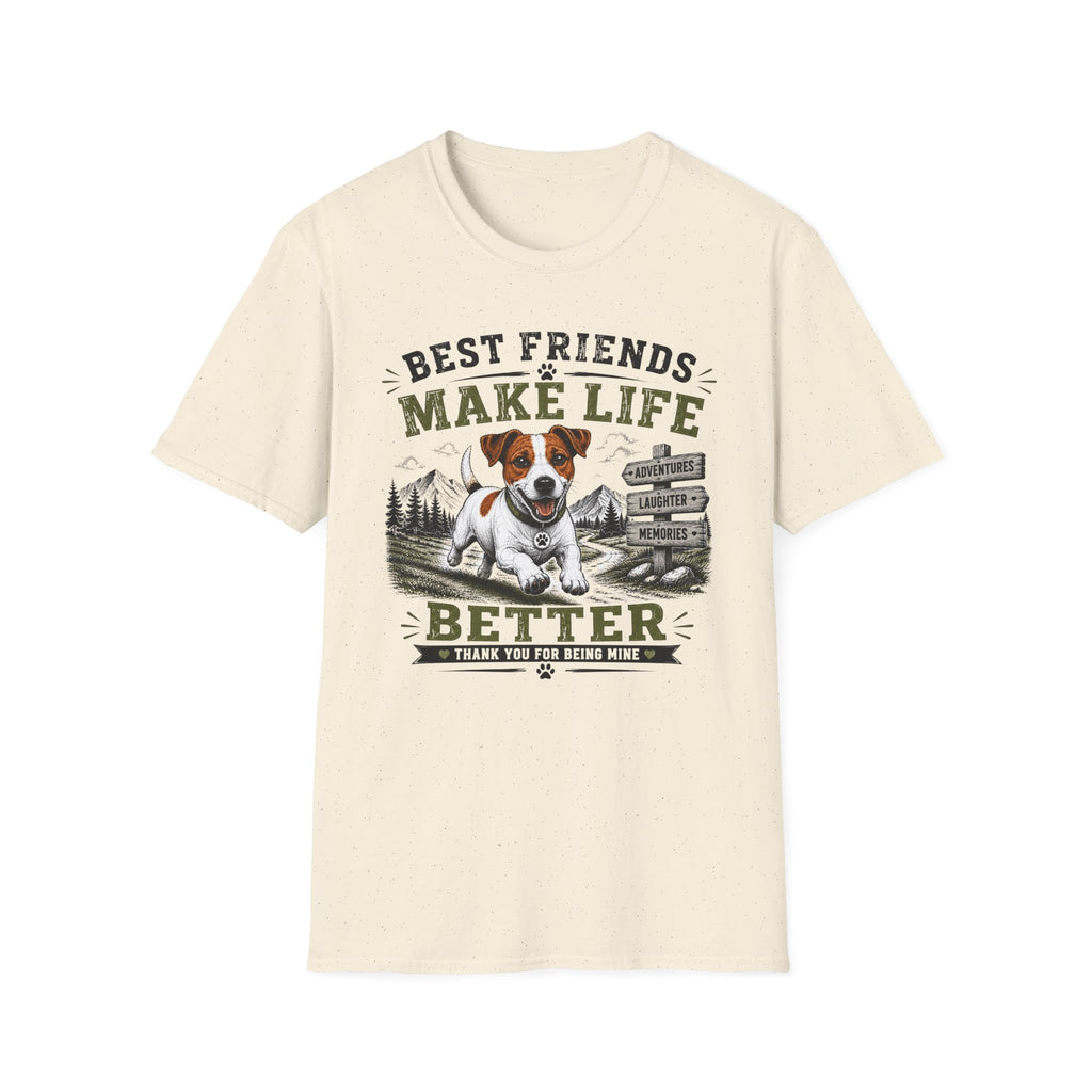 Dog Lover T-Shirt — "Best Friends Make Life" Graphic Tee